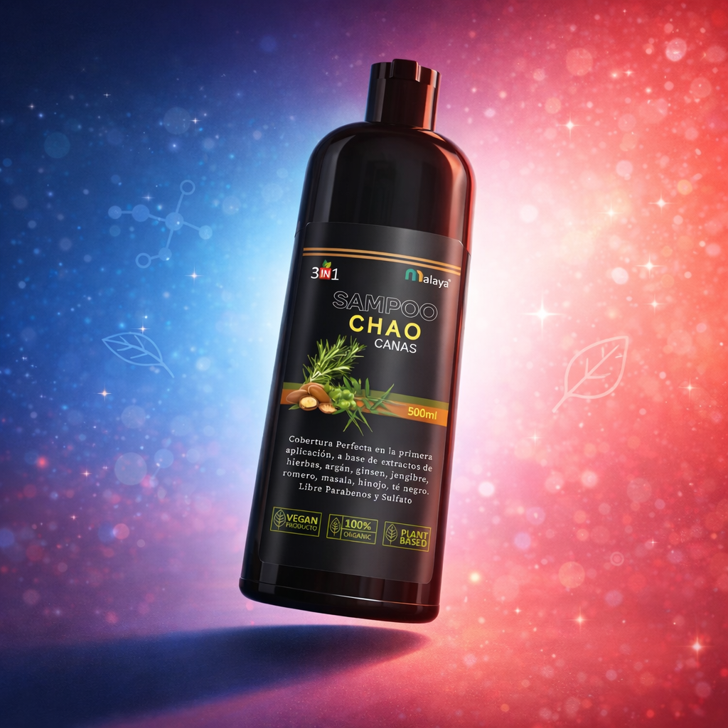Shampoo Chao Canas™: Recupera tu color y tu Seguridad