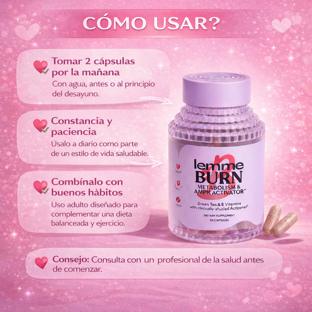 Lemme Burn™ Original USA ⭐ : Apoyo metabólico natural + REGALO 🎁
