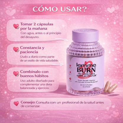 Lemme Burn™ Original USA ⭐ : Apoyo metabólico natural + REGALO 🎁