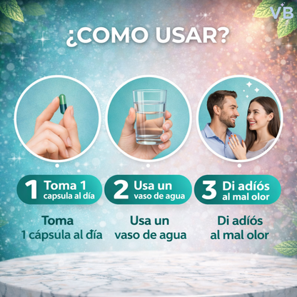 Oferta Especial 2x1: DEOS™ - Cápsulas Naturales para Eliminar el Mal Olor Corporal