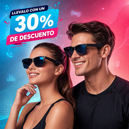 AudioLux™ – Gafas inteligentes con música, llamadas y asistente de voz