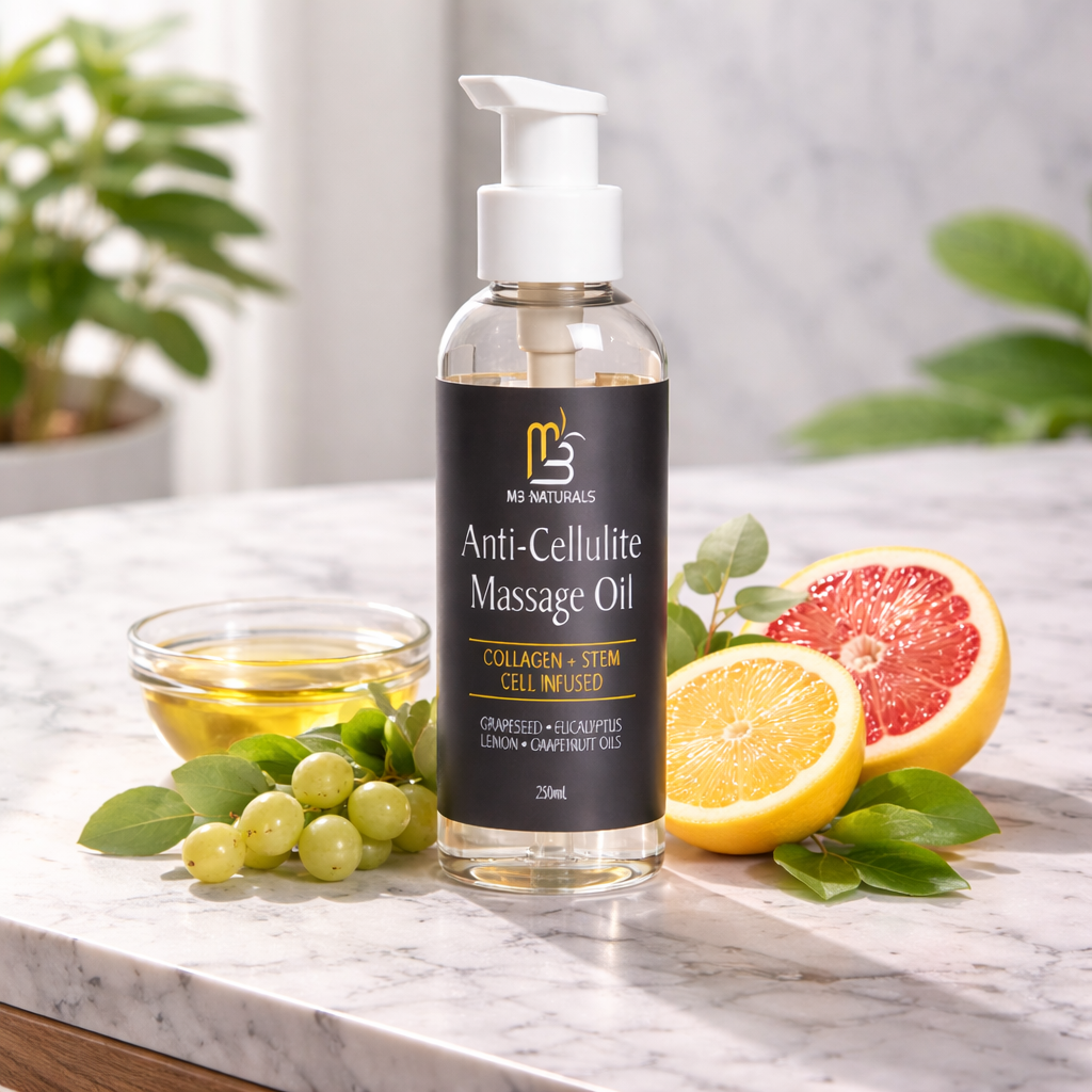 Aceite Corporal Anticelulitis M3 Naturals – Reduce Celulitis y Estrías 250ml