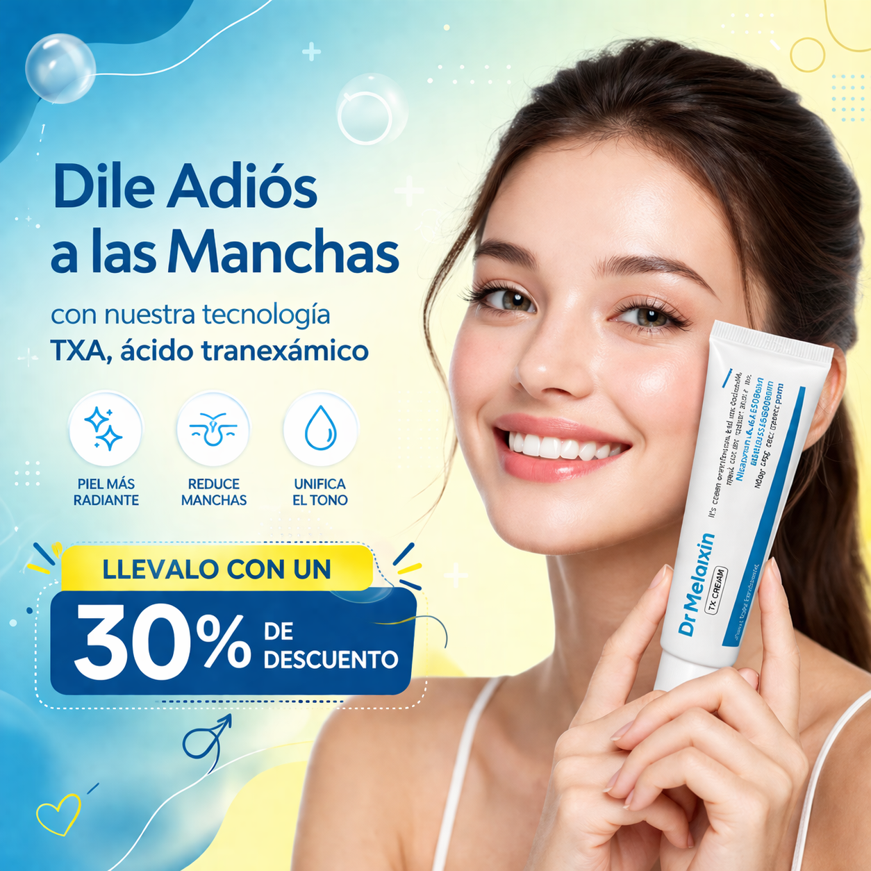 🎁 Dr. Melaxin TX-Cream™ | Tono Uniforme y Piel Más Radiante