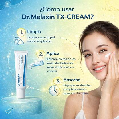 🎁 Dr. Melaxin TX-Cream™ | Tono Uniforme y Piel Más Radiante