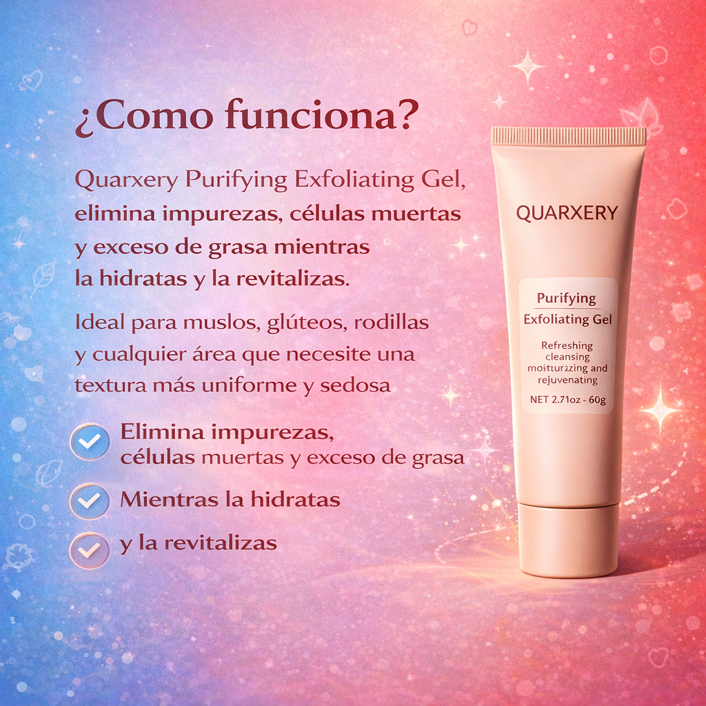 Oferta Especial 2X1 🎁: Quarxery™ Gel Exfoliante Purificante - Piel limpia, fresca y sedosa