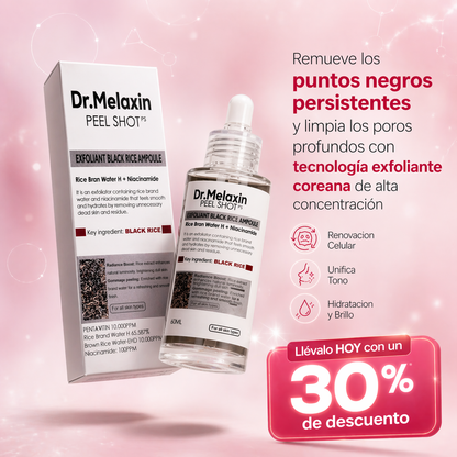 Dr. Melaxin: Black Rice Exfoliant™ – Poros Más Limpios y Brillo Natural