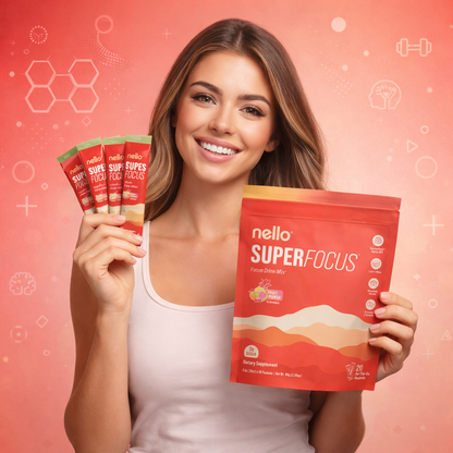 Nello™ SuperFocus: Claridad mental y enfoque todo el día