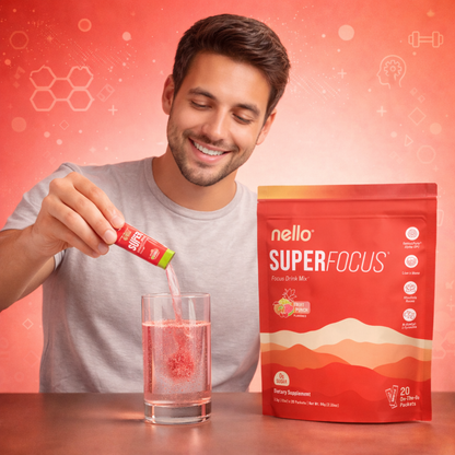 Nello™ SuperFocus: Claridad mental y enfoque todo el día
