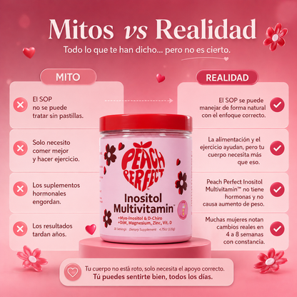 Peach Perfect™: Recupera tu Equilibrio Hormonal y Energía + Mascarilla de Labios BioAqua GRATIS