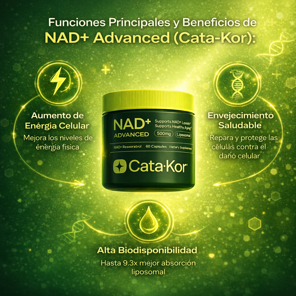 NAD+ Advanced CataKor™: Fórmula avanzada para tu mejor versión