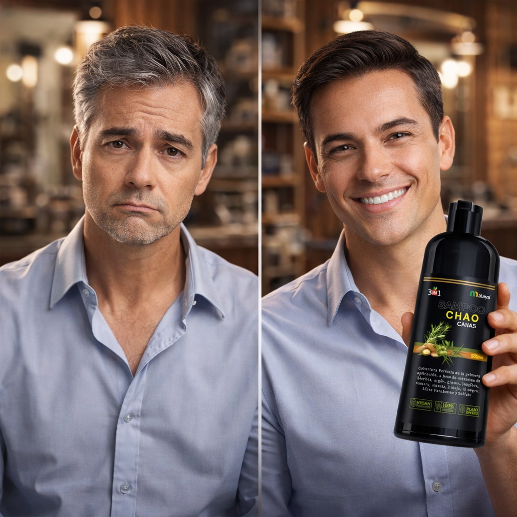 Shampoo Chao Canas™: Recupera tu color y tu Seguridad