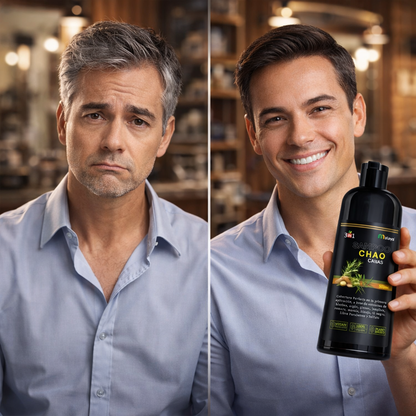 Shampoo Chao Canas™: Recupera tu color y tu Seguridad