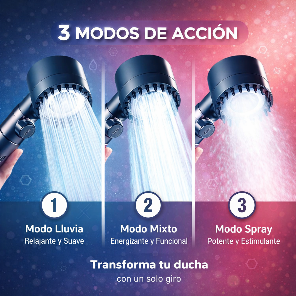 AquaForce Pro™: Reduce el estrés y mejora tu higiene con una ducha.