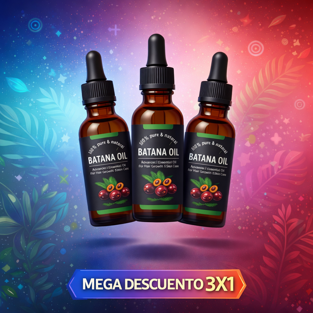 OFERTA 3X1 🎁: Aceite de Batana Natural Importado USA ⭐ – Reparación, Fuerza y Brillo Capilar