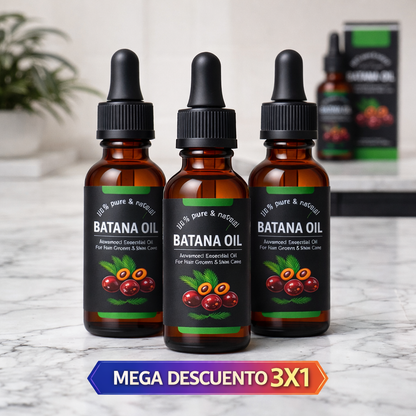 OFERTA 3X1 🎁: Aceite de Batana Natural Importado USA ⭐ – Reparación, Fuerza y Brillo Capilar