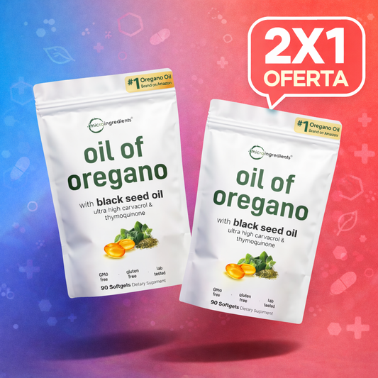 2X1 OFERTA 🎁: Oil of Oregano Original USA ⭐ - Bienestar Diario, Defensas y Digestión Natural
