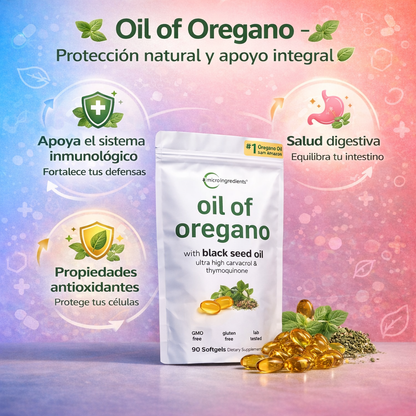 2X1 OFERTA 🎁: Oil of Oregano Original USA ⭐ - Bienestar Diario, Defensas y Digestión Natural