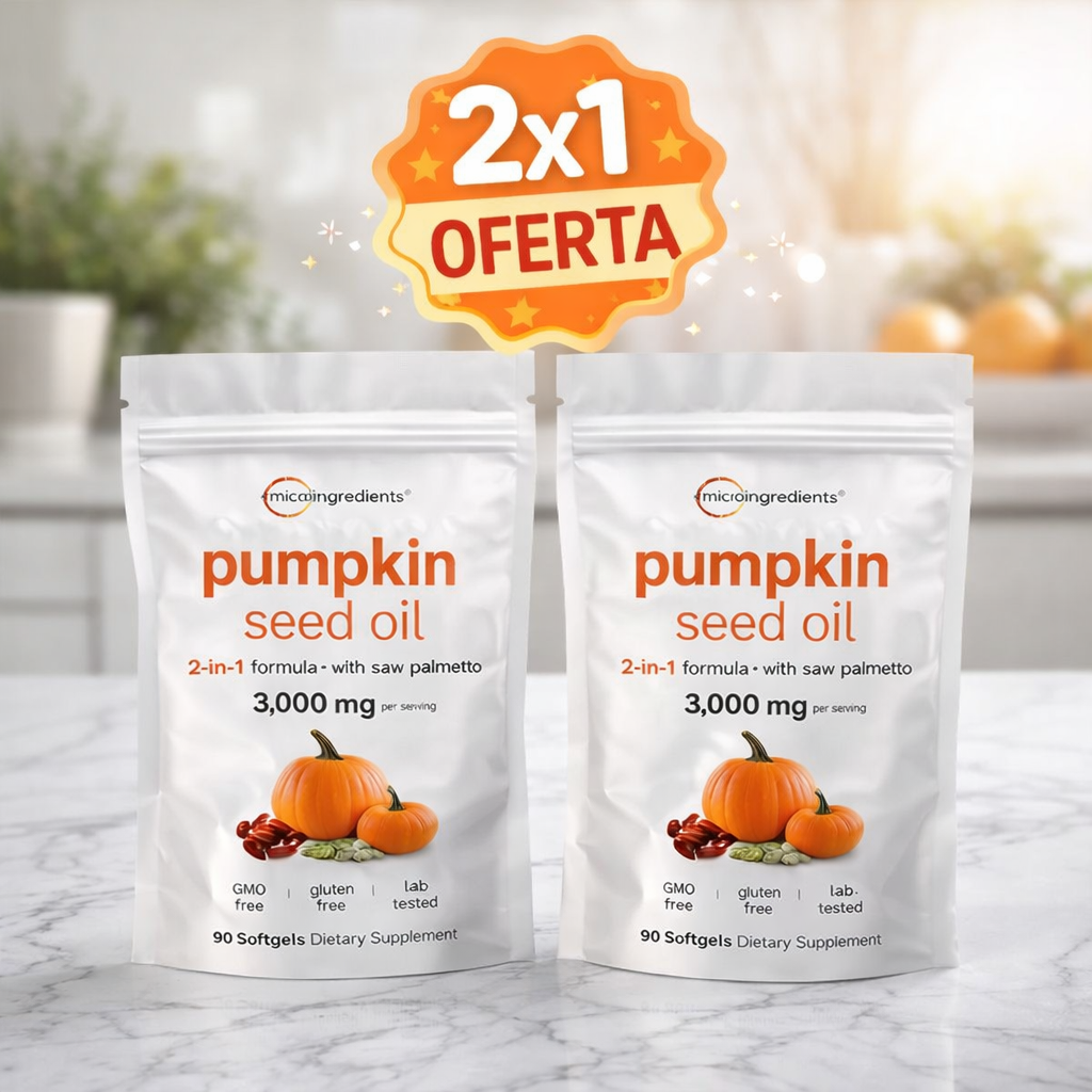 2X1 OFERTA 🎁 Pumpkin Seed Oil Original USA ⭐ – Bienestar Hormonal, Piel y Cabello desde Dentro
