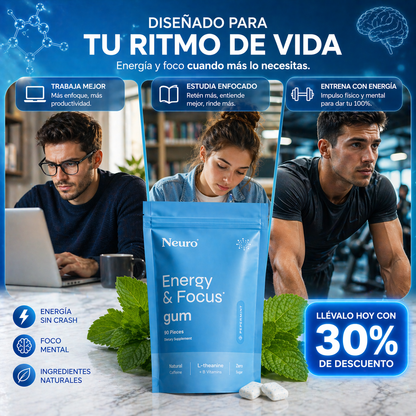 Neuro Gum™ — Energía y Enfoque Cuando Más lo Necesitas