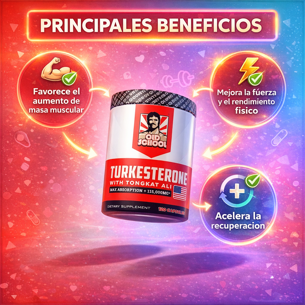 2X1 OFERTA LIMITADA 🔥 Old School™ Turkesterone – Energía y Enfoque para tu Rutina