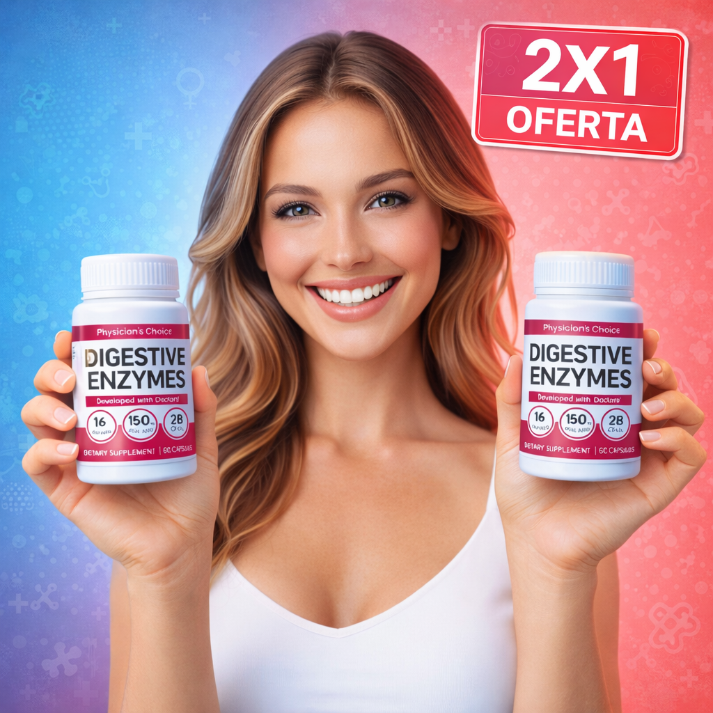 OFERTA Especial 2X1 Enzimas Digestivas: Menos Inflamación, Mejor Digestión