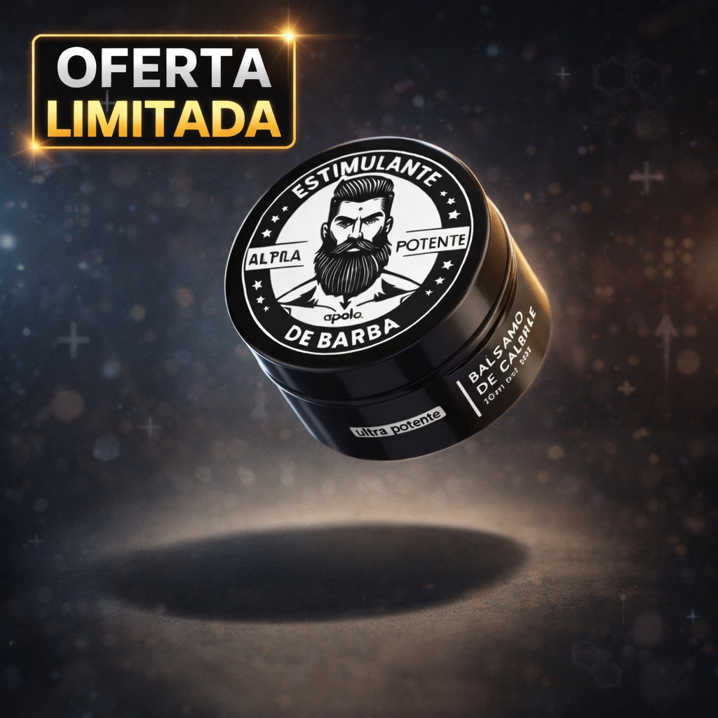 Oferta Especial: Estimulante de Barba Apolo - Mejora el Crecimiento y Densidad de tu Barba