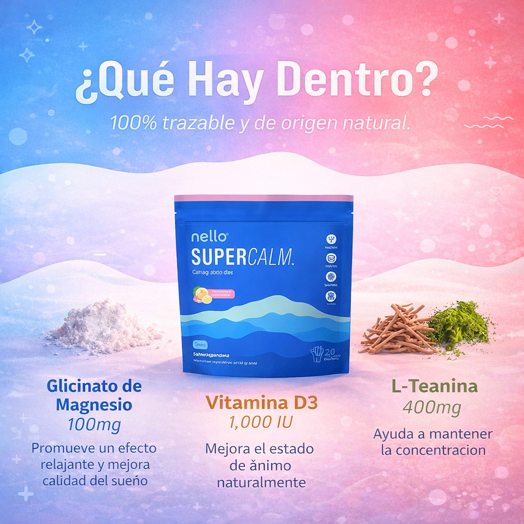 Nello™ SuperCalm: Menos ansiedad, más concentración natural