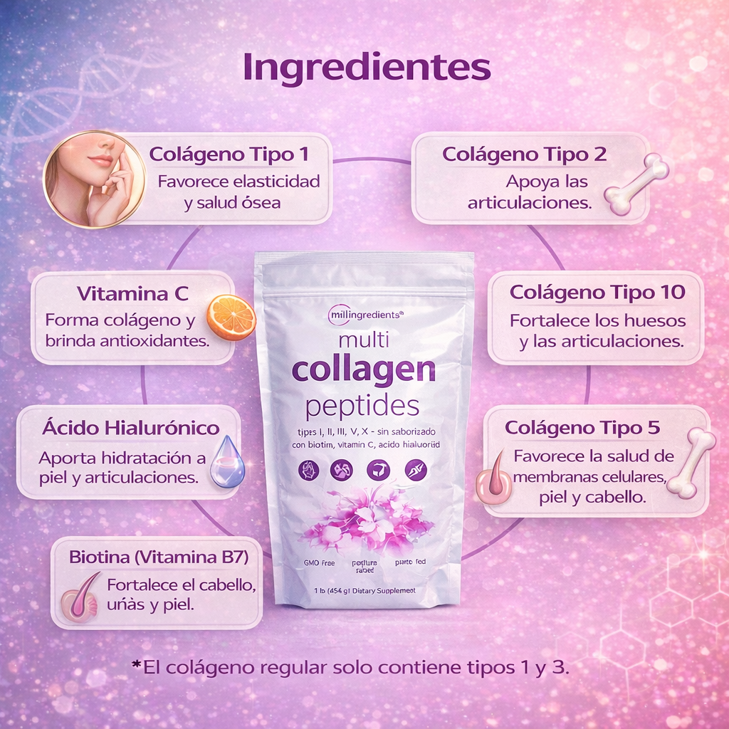 2X1 OFERTA 🎁: Multi Collagen Peptides® Edición Original USA ⭐ – Piel Firme y Brillante, Uñas Fuertes y Cabello Saludable