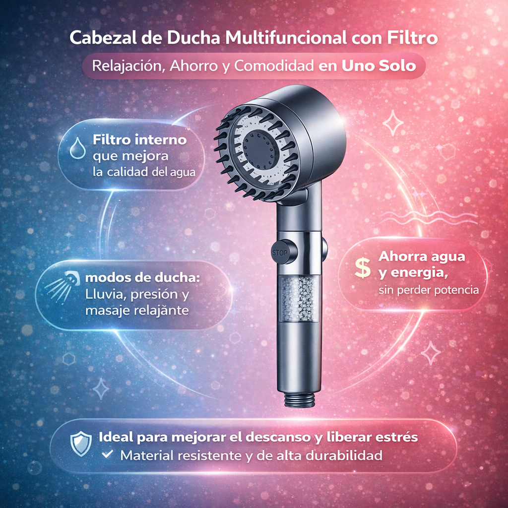 AquaForce Pro™: Reduce el estrés y mejora tu higiene con una ducha.