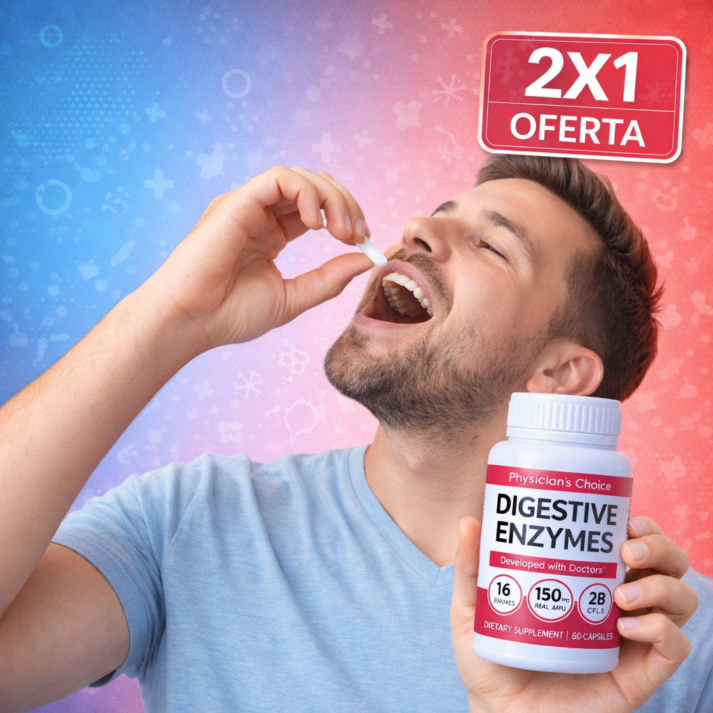 OFERTA Especial 2X1 Enzimas Digestivas: Menos Inflamación, Mejor Digestión